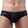 MenSexyWear Slip en dentelle Floom Noir